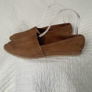 Frye Flats Loafer Sneaker Leather Milly A Line Brown size 8